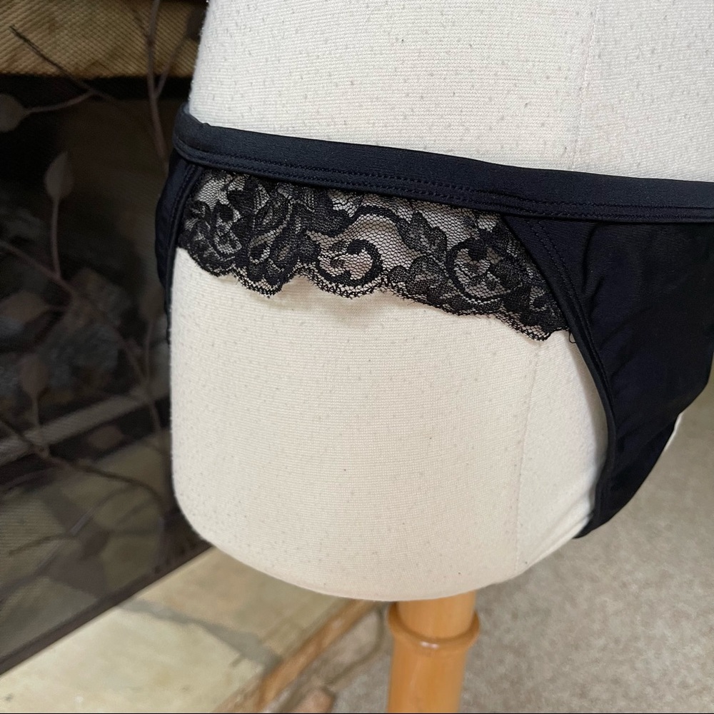 NWT Rodarte for Target Black Lingerie Style Bikini Size XL - Picture 4 of 8